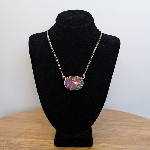 Jewelry - Aurora Borealis Opal S925 Sterling Silver Necklace